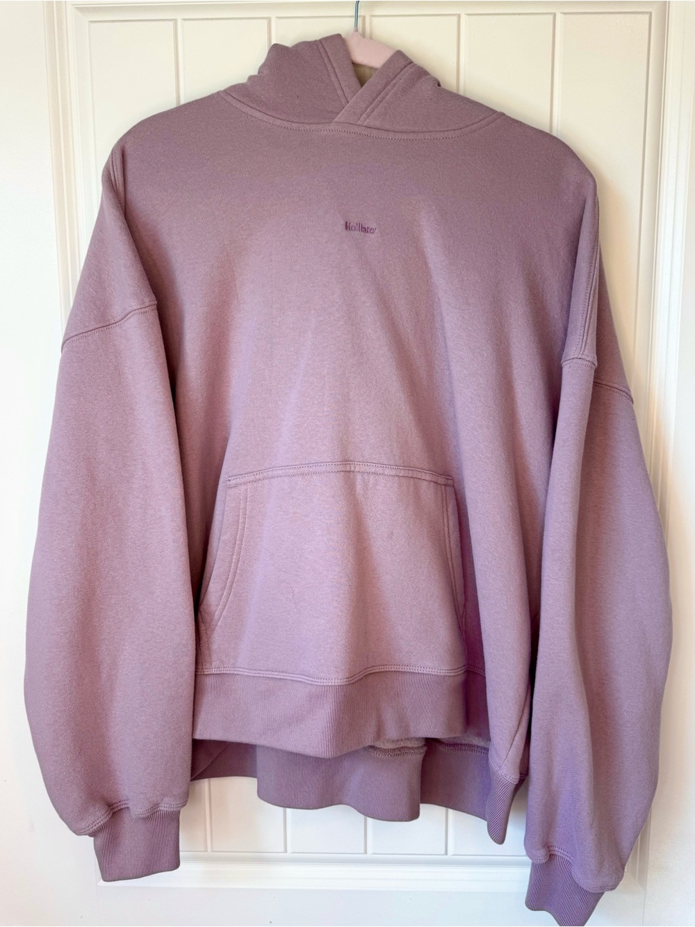 Hollister Lavender Super Boxy Fit Hoodie
